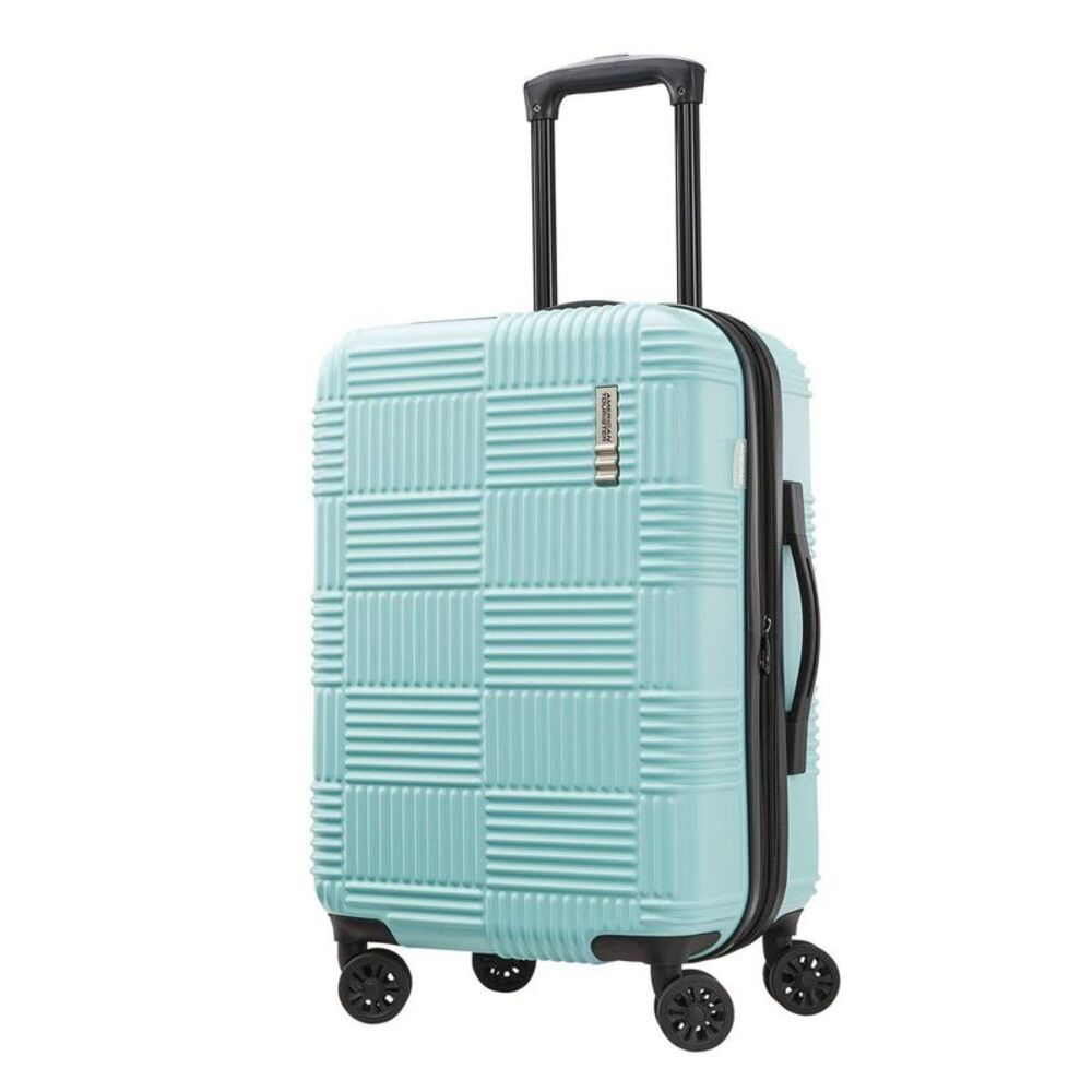 NXT Checkered Hardside Carry On Spinner Wheels Suitcase - Mint Green